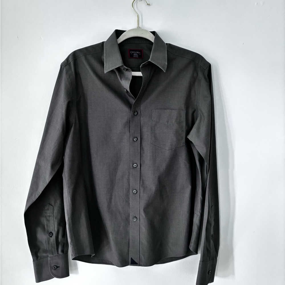 UNTUCKit Charcoal Dress Shirt